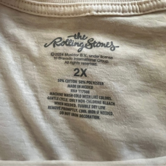 The Rolling Stones Beige and Pink Short Sleeve Tee - Picture 8 of 8